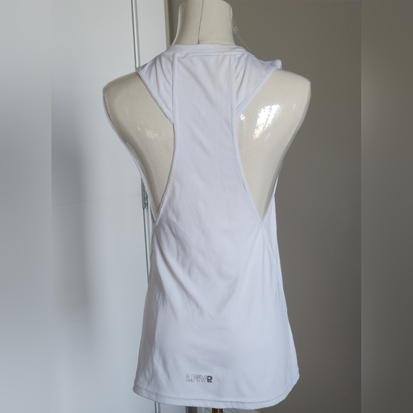 I.fiv5 White athletic work out tank top - Picture 2 of 3